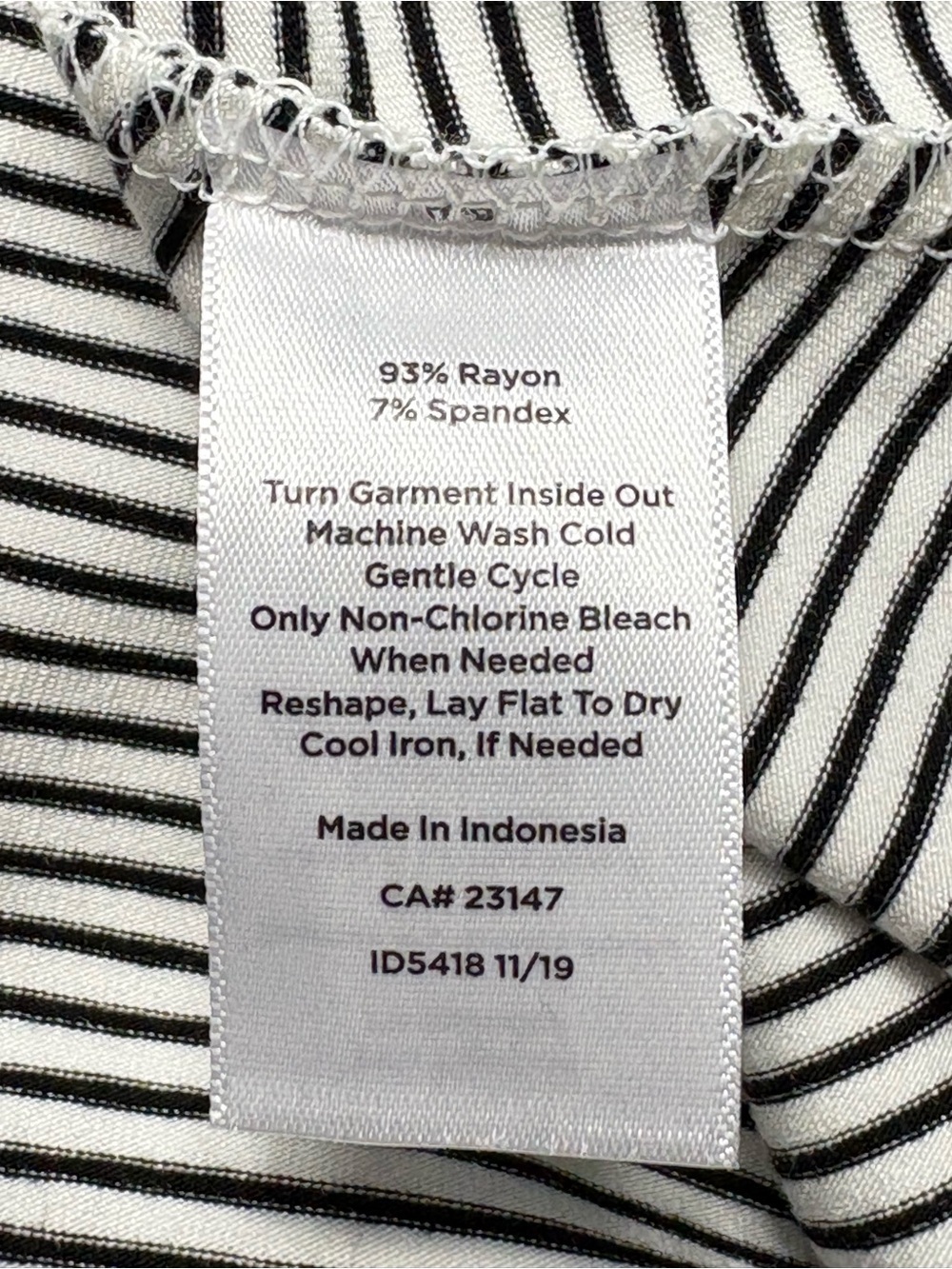 NWT Talbots Striped Swing Dress Large Petite LP Black White Knit - Picture 9 of 10